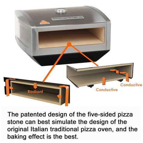 stainless steel pizza box|bakerstone pizza box gas stove.